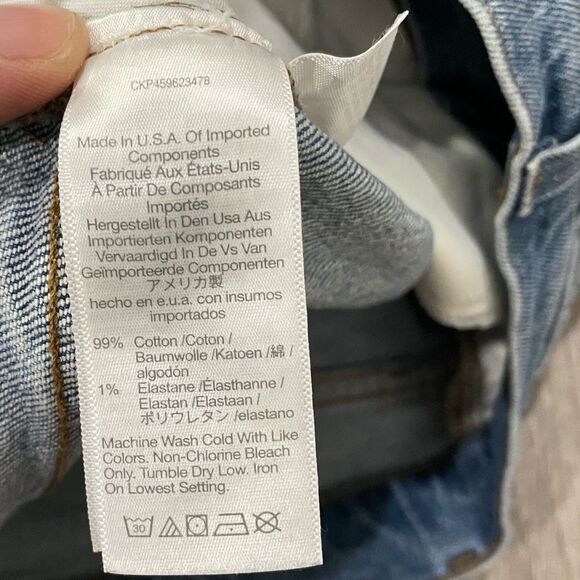 Madewell Petite Cali Demi-Boot Jeans in Enmore Wash: Raw-Hem Edition Size 26 P - Picture 15 of 16